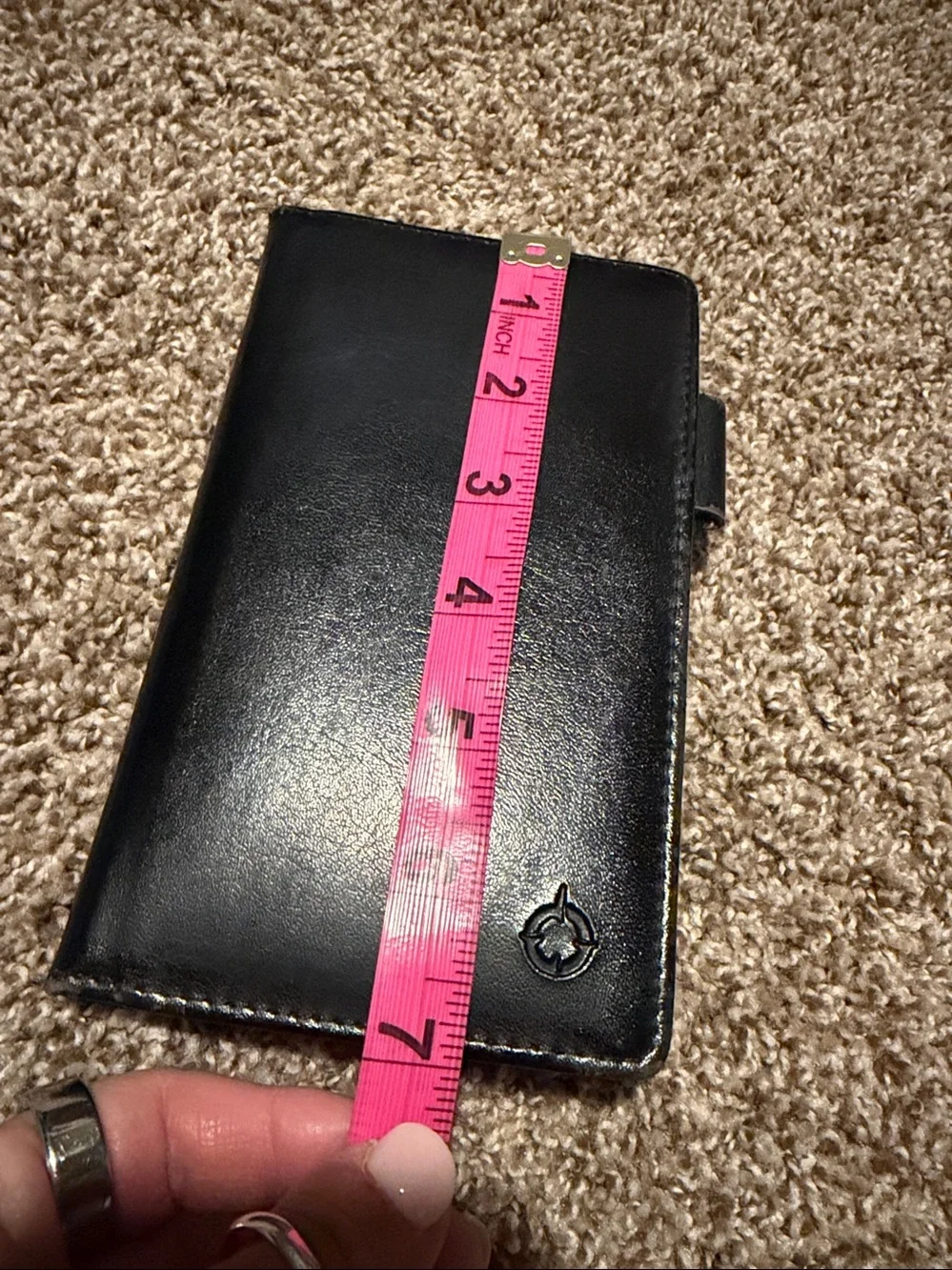 Franklin Covey black vinyl planner cover w/2 lined notebooks